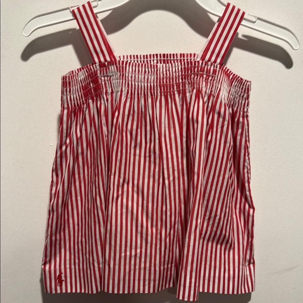Ralph Lauren Red and White Striped Dress